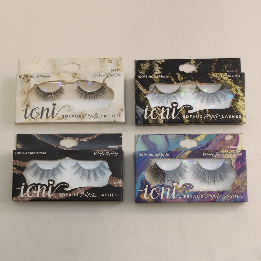 Ioni 3D Faux Mink Eyelashes Collection 4 Pack